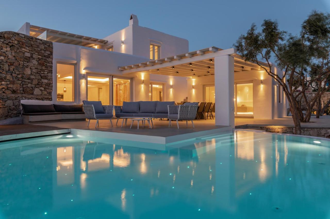Villa In Mykonos - 6 Bedroom - 1Km From Mykonos Town - Infinity Pool - Sunset View Eksteriør billede