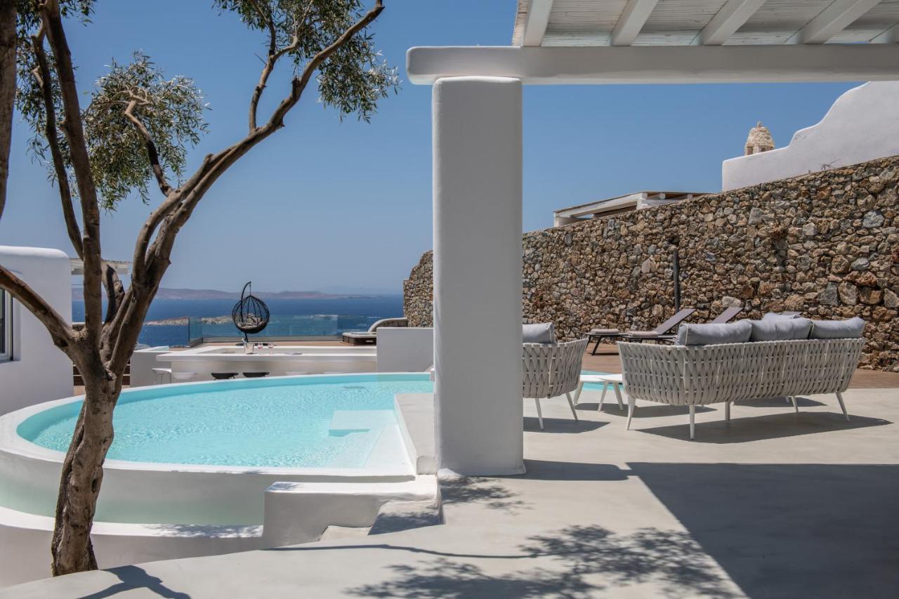 Villa In Mykonos - 6 Bedroom - 1Km From Mykonos Town - Infinity Pool - Sunset View Eksteriør billede