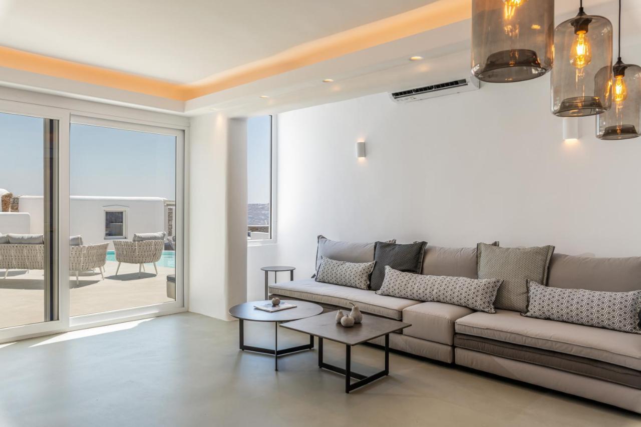 Villa In Mykonos - 6 Bedroom - 1Km From Mykonos Town - Infinity Pool - Sunset View Eksteriør billede